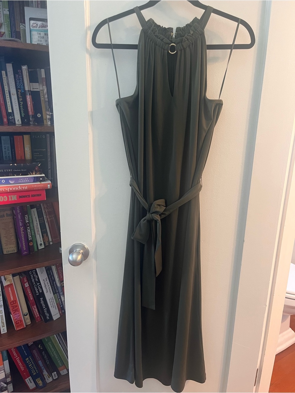 Michael Kors Deep Olive Green Maxi Dress-Never worn